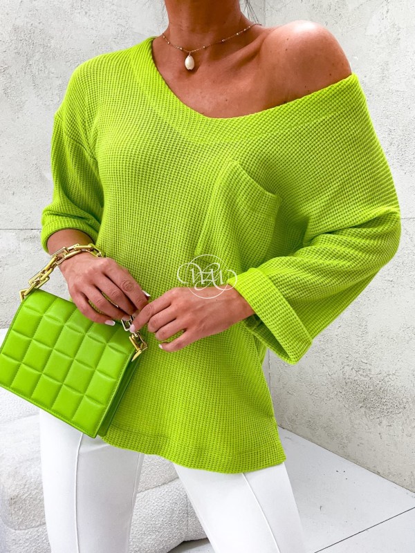 Sweter Janet pudrowy lime