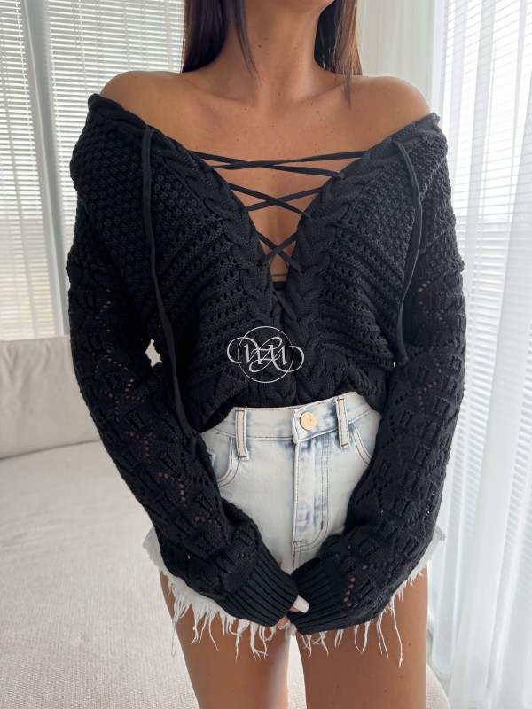 Sweter SUNNY – czarny