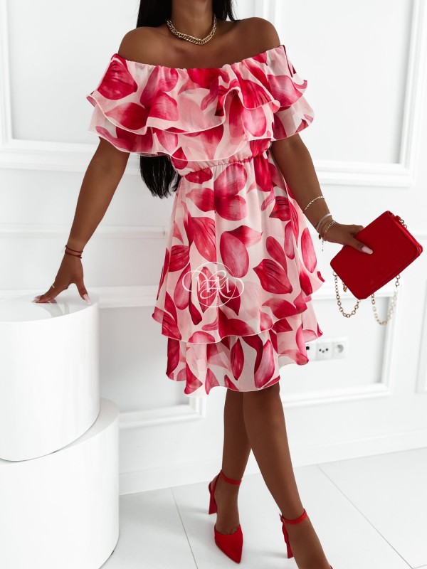 Sukienka hiszpanka Belliss różowa